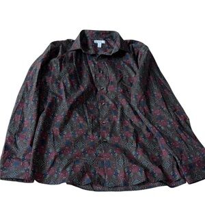 Bar 3 Multicolor Patterned Men’s Button-Up Shirt Slim Fit Stretch XL 17-17 1/2